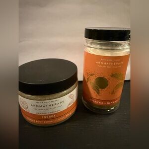 Bath & Body Works Aromatherapy Orange Ginger Scrub Duo